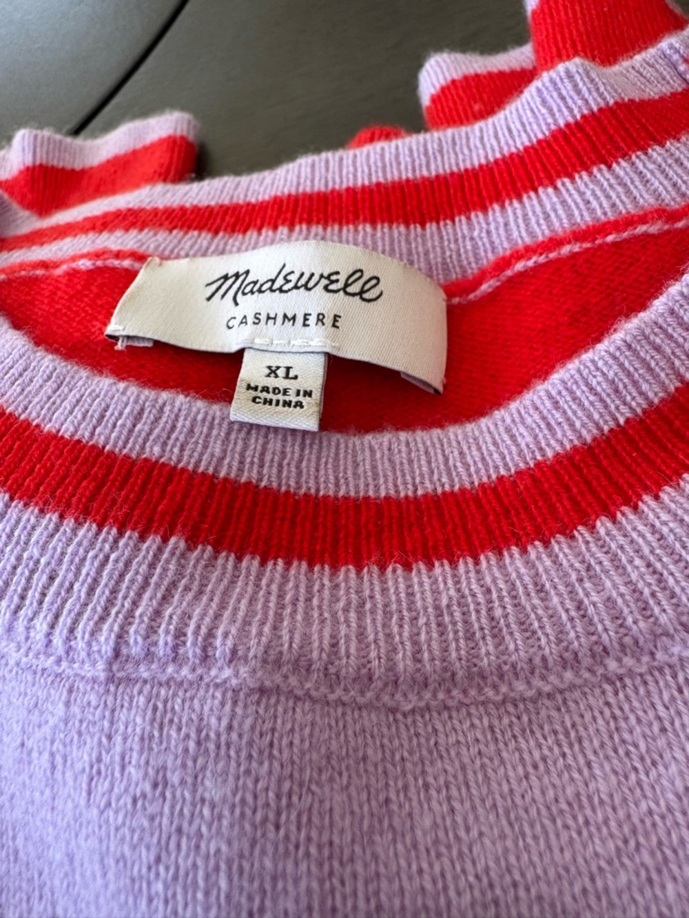 Madewell cashmere oversized crewneck sweater size XL - Picture 5 of 5